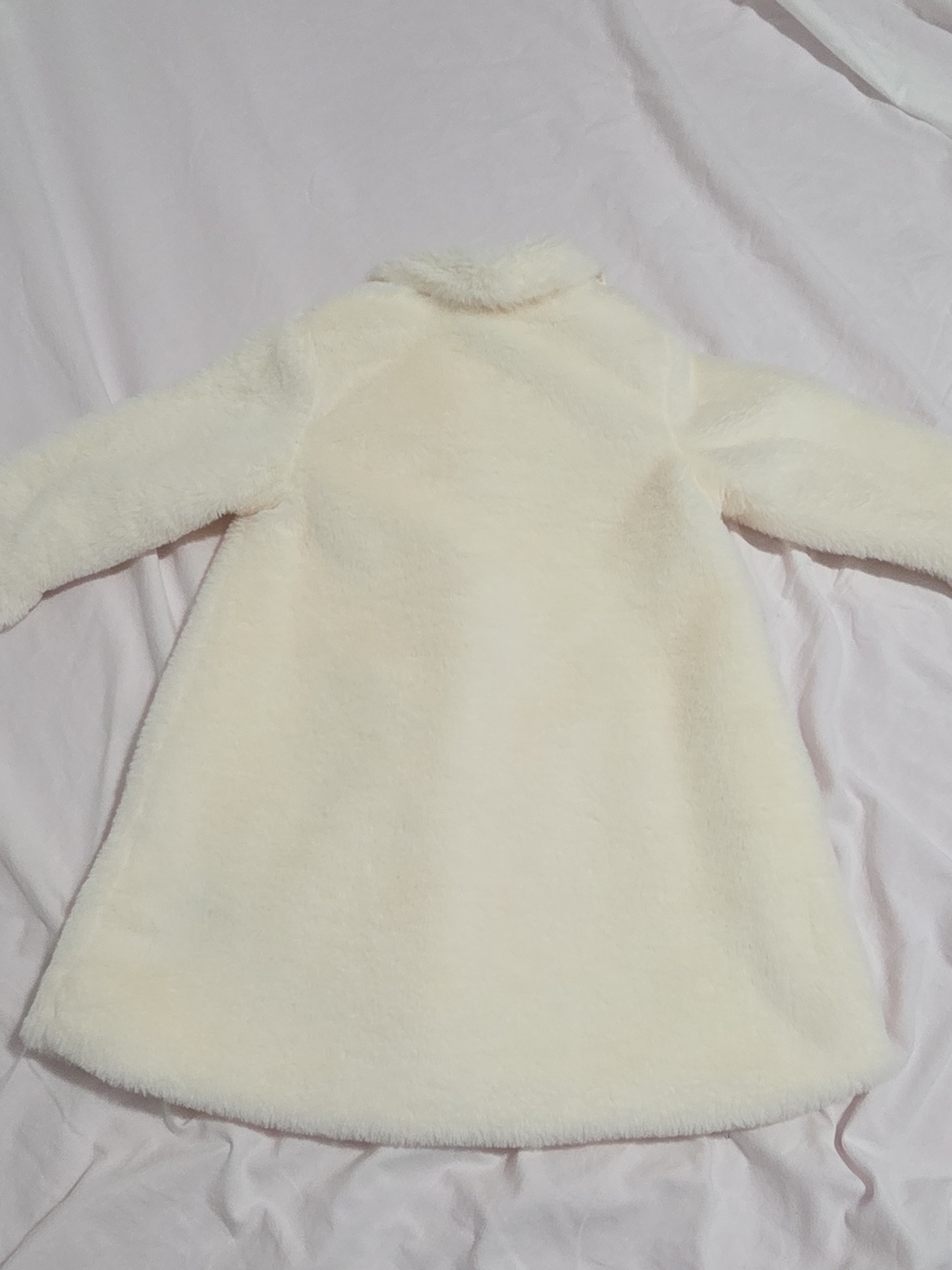 Nanette Baby Ivory Plush Faux Fur Jacket